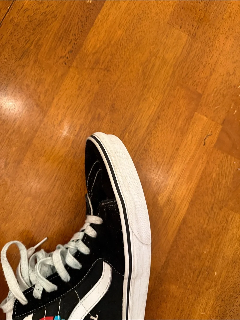 Vans Black High-Top men Sneakers with Smiley Graphics size 11.5